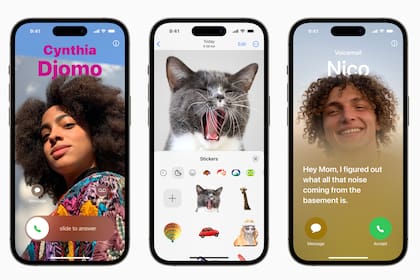 Con iOS 17, será posible personalizar las fichas de contactos, transformar imágenes en emojis y ver una transcripción en tiempo real de un mensaje que alguien deja en un buzón de voz