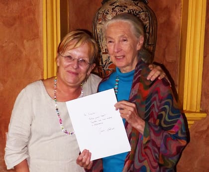Con jane Goodall en Chiapas