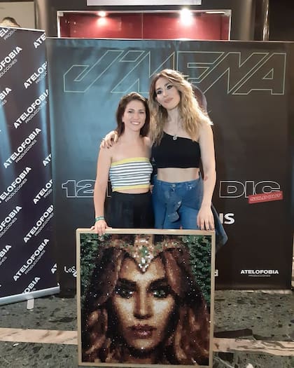 Con Jimena Barón.