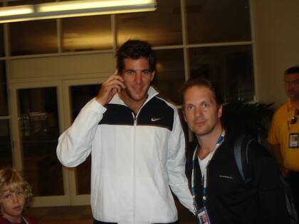 Con Juan Martín del Potro.