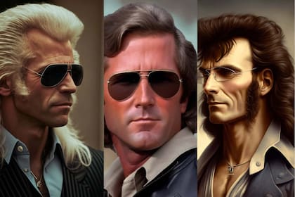 Con la ayuda de inteligencia artificial se recrearon las imágenes de los presidentes de EE.UU. con clásicos cortes de pelo de los años 80