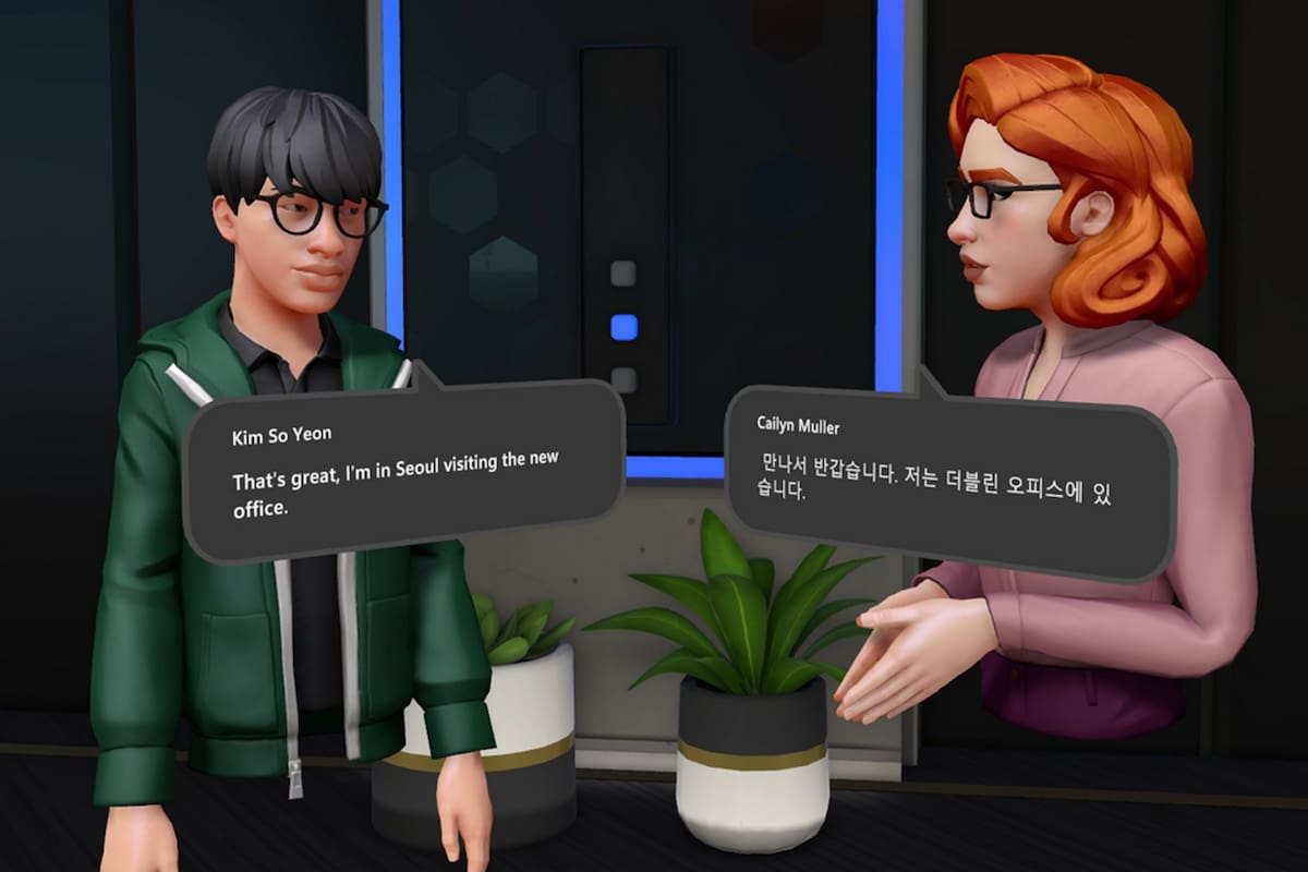 Con la cámara apagada, avatares 3D y traducción simultánea: así imagina el metaverso Microsoft para su plataforma Teams
