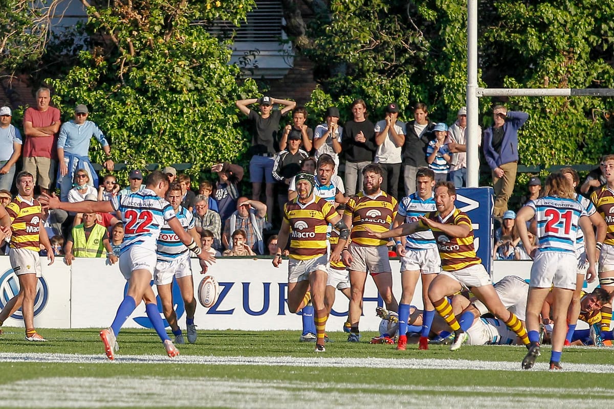 Con la camiseta 22, a los 22 años, Joaquín Lamas está por definir la temporada del rugby de Buenos Aires: su drop en el tiempo extra decretará el 22-19 en la final contra Belgrano.
