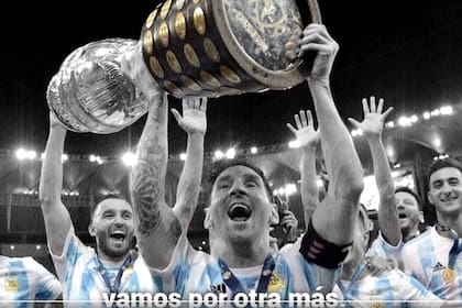 Con la próxima Copa América entre las cejas: "Esta noche levantemos la copa bien alto"