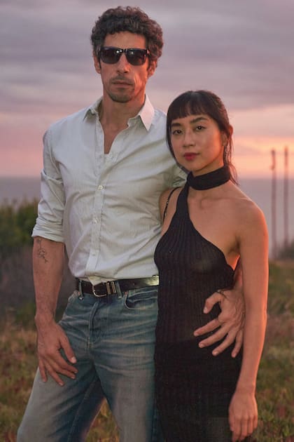 Con Lamothe en el Festival de Cine de
José Ignacio, Uruguay, donde se proyectó la película
"El tema del verano" que la tiene como una de
las protagonistas.