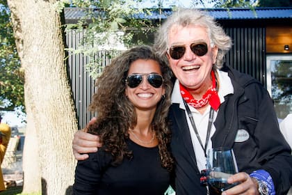 Con Lorena Cabrera, su psicóloga y coach.