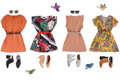 Con los accesorios correctos, los vestidos cortos pueden ser una perfecta elección de la mañana a la noche. Propuestas de la mano de Club.