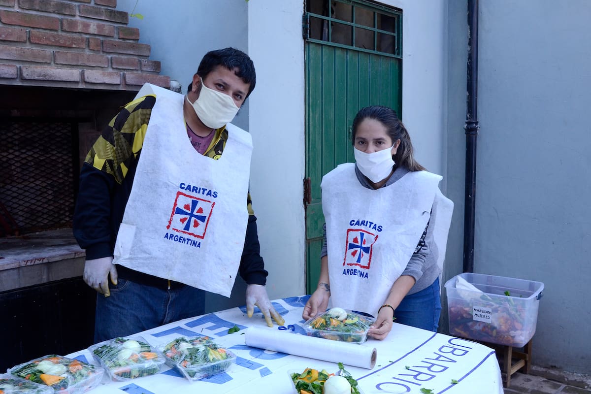 Con los programas de respuesta alimentaria, Cáritas distribuyeron el año pasado 1.903.325 raciones