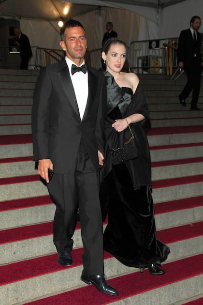 Con Marc Jacobs en la gala del Costume Institute en el Museo Metropolitano de Arte de Nueva York, el 7 de mayo de 2007.