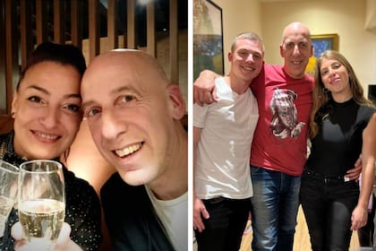 Con Maru y con sus hijos. Todos están sorprendidos por la repentina fama de Fer en las redes sociales.