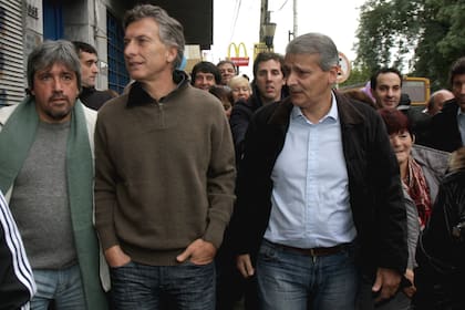 Castrilli político, con Macri... Otros tiempos. Se alejó de la política porque se decepcionó