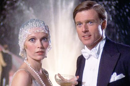 Con Mia Farrow en una escena de El gran Gatsby (1974)