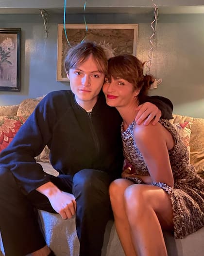 Con Mingus Lucien, el hijo que tuvo con el actor Norman Reedus.
