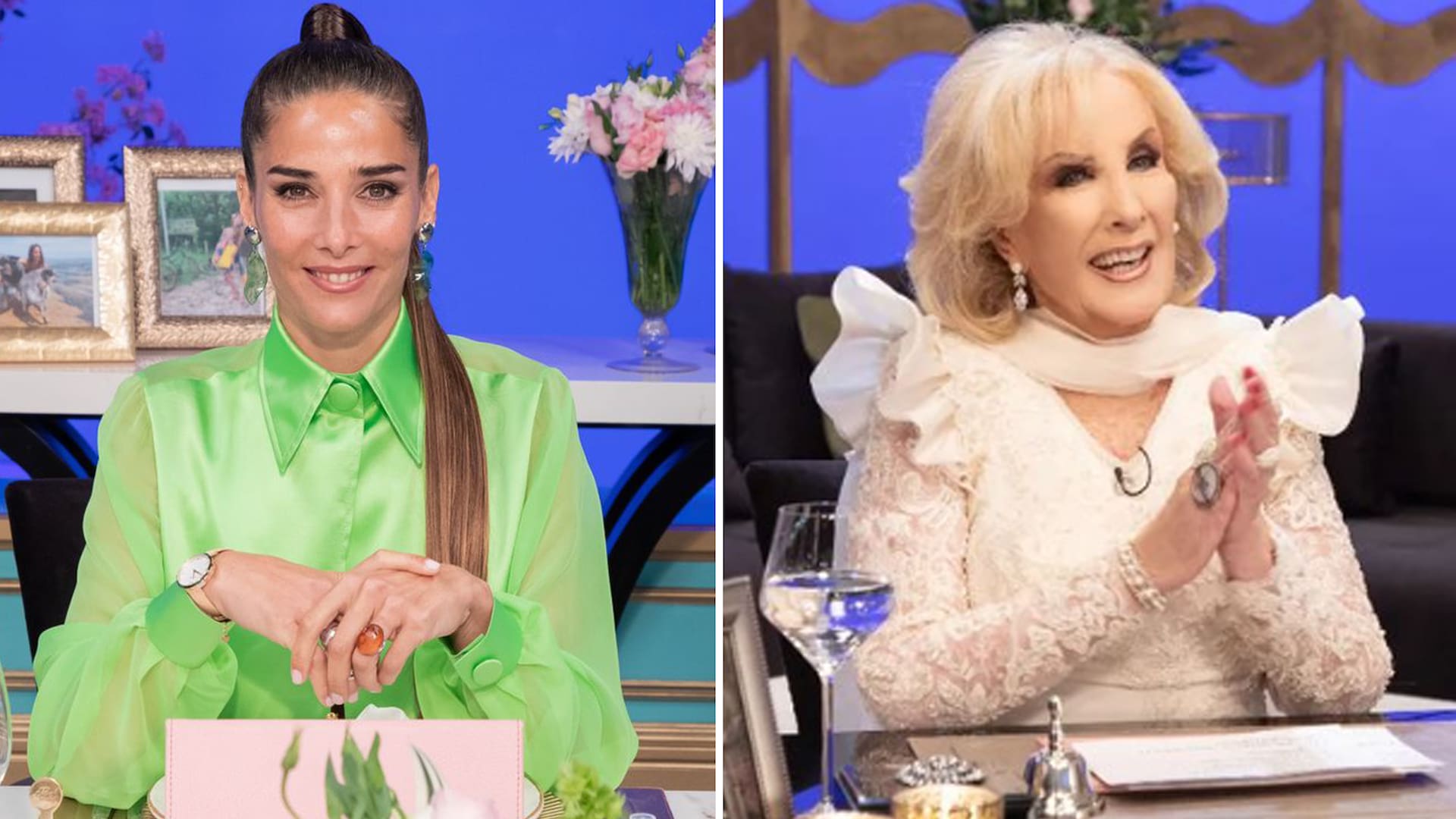 Con mucha emoción, Juana Viale y Mirtha Legrand regresaron a la pantalla y LA NACION estuvo ahí para ver de cerca todo los entretelones