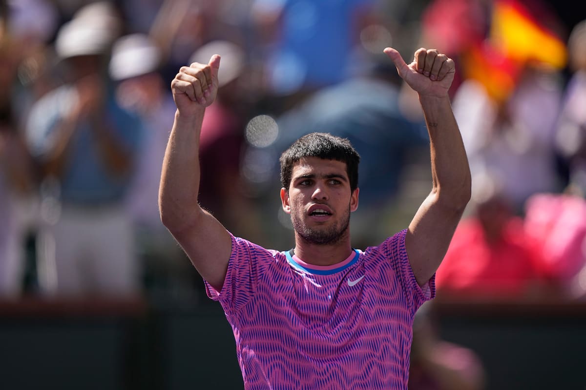 Con Novak Djokovic eliminado, Carlos Alcaraz es el máximo favorito al título en Indian Wells: además, es el campeón defensor