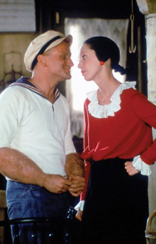 Con Popeye, Robin Williams dio su primer paso en el cine, cuando aún era la gran estrella del programa de TV Mork & Mindy