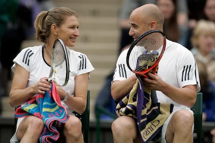 Con Steffi Graf: la leyenda alemana se convirtió en su compañera de vida