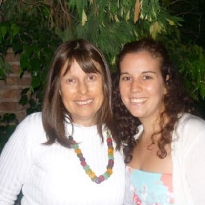 Con su mamá