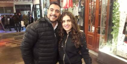Con su esposo, el amor de su vida.