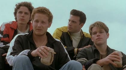 Con su hermano Ben y su amigo Matt Damon en En busca del destino