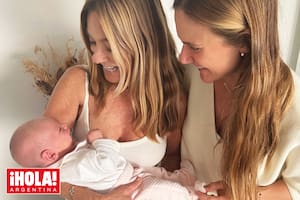 Con su hija Paulina, que es mamá, además, de tres varones: Gonzalo, Ker y Borja.