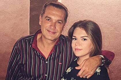 Con su padre, Jean-Raymond Gottlieb, que conoció a su madre cuando era su guardaespaldas.