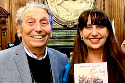 Con su papá, Natalio Lerman, Adriana pudo reconstruir el rompecabezas de la historia familiar