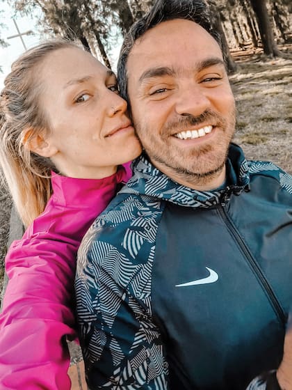 Con su pareja desde hace un año, Francisco, a quien conoció cuando comenzó a trabajar en TN.