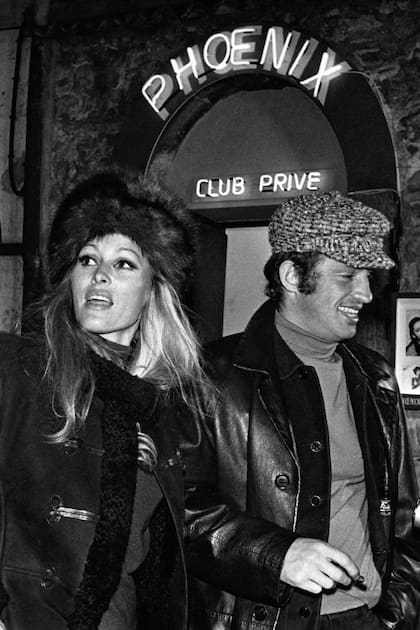 Con su pareja más explosiva y uno de sus grandes amores, Jean-Paul Belmondo, en 1960.