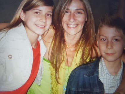 Con sus hijos