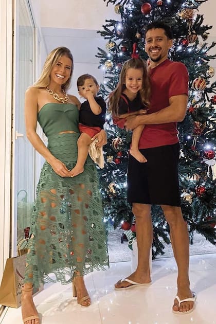 Con sus hijos, María Eduarda y Enrico, Carol cumplió el sueño de formar una familia junto a su gran amor.