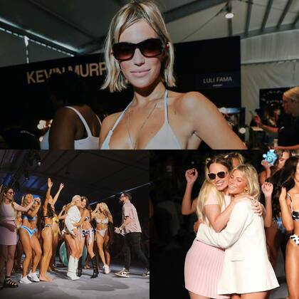 Con un desfile, Stefi Roitman presentó su nueva marca de trajes de baño en Miami