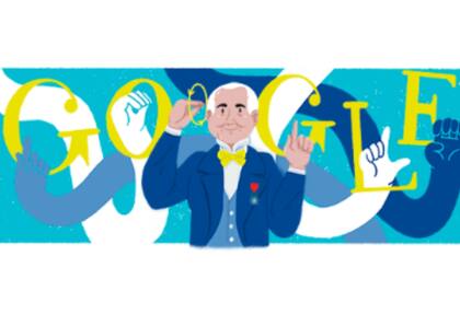 Con un doodle, Google homenajeó al intelectual sordo Ferdinand Berthier que nació en Francia el 30 de septiembre de 1803 (Foto: Captura Google)