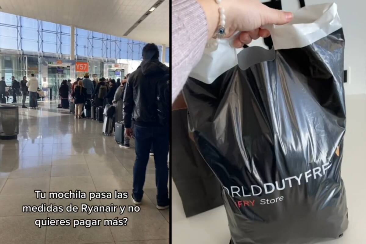 Con un sencillo truco, la pasajera pudo ganar algo de espacio en su equipaje de a bordo