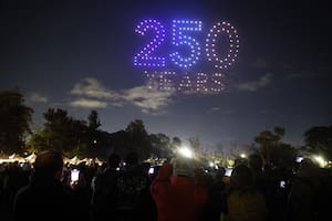 El festejo al aire libre de los 250 años de la independencia de Estados Unidos