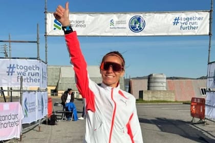 Con un tiempo de 3 horas y 14 minutos, Candela Cerrone se impuso en la maratón más austral del mundo