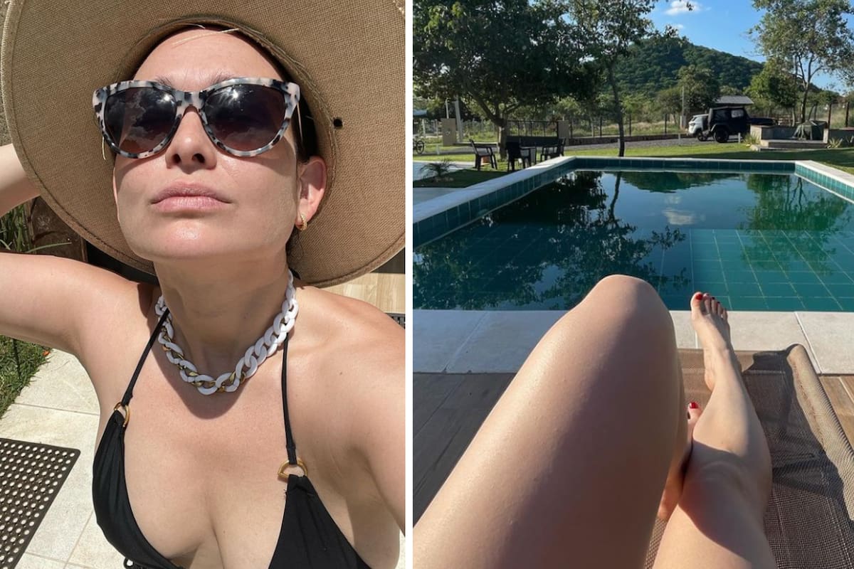 Con una bikini y al borde de la pileta, la actriz inauguró la temporada de verano