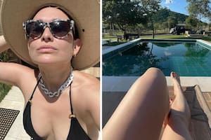 Con una bikini y al borde de la pileta, la actriz inauguró la temporada de verano