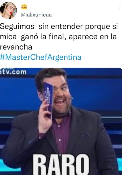 Con una foto de Barassi, algunos espectadores hicieron hincapié en un detalle particular