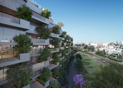 Con una inversión de US$160 millones, el proyecto exclusivo de la zona despliega de forma horizontal en una estructura de “barra” de solo nueve pisos y que se extiende por casi dos cuadras
