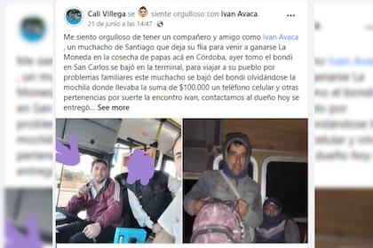 Con una publicación se dio a conocer la emocionante historia (Foto Facebook Cali Villega)