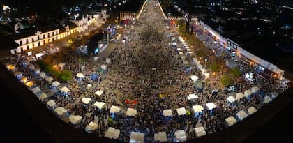 Concentración de fe, vista desde la Basílica de Luján