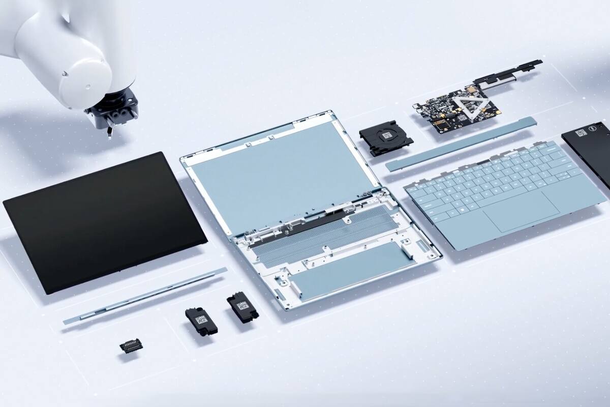 Concept Luna es un prototipo de Dell para construir una notebook modular que no usa tornillos, y por lo tanto es más fácil de reparar o actualizar