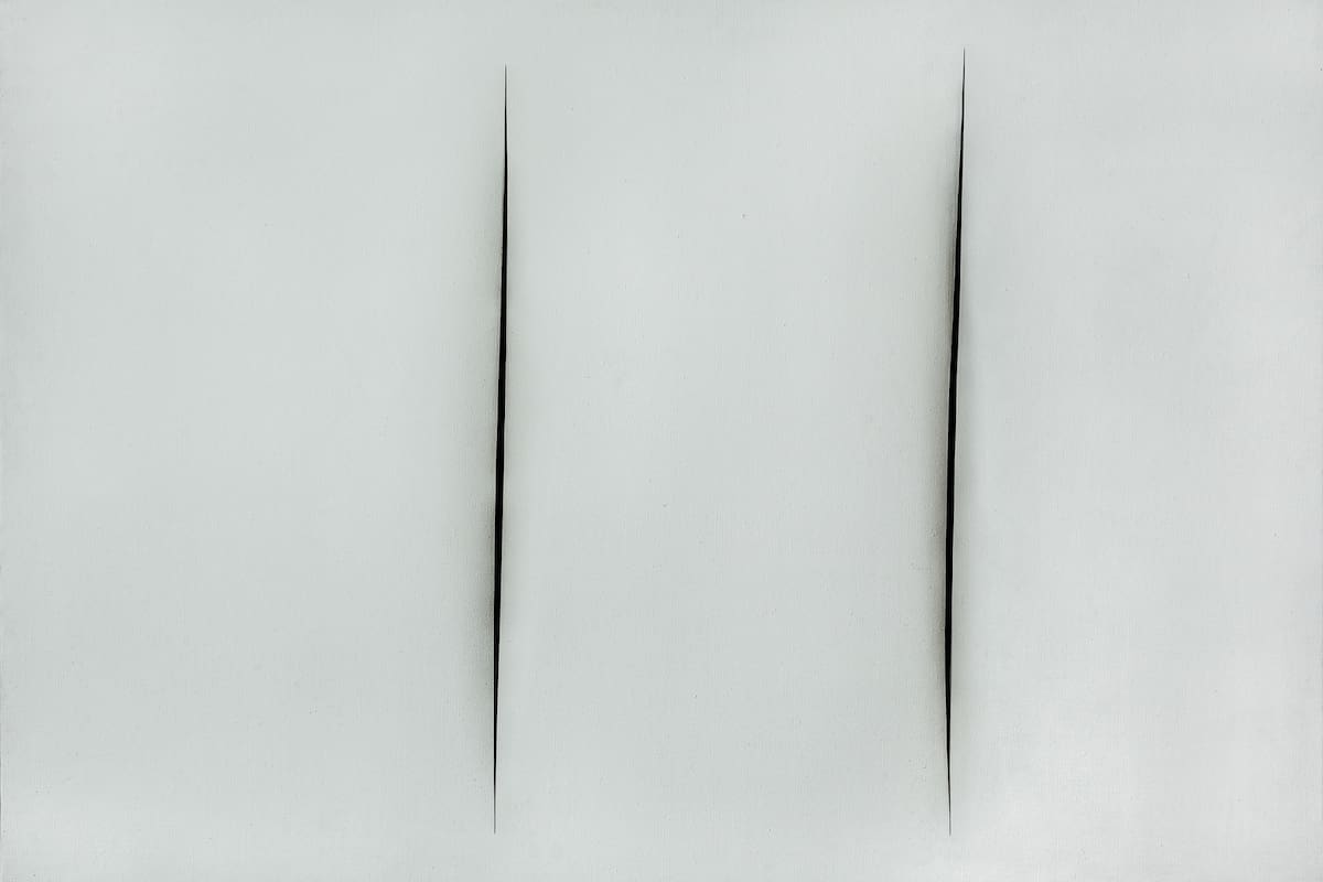 Concepto espacial es el título que llevan sus famosos “tajos”, como este de 1960