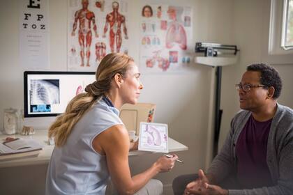 Concientización sobre el cáncer de pulmón.