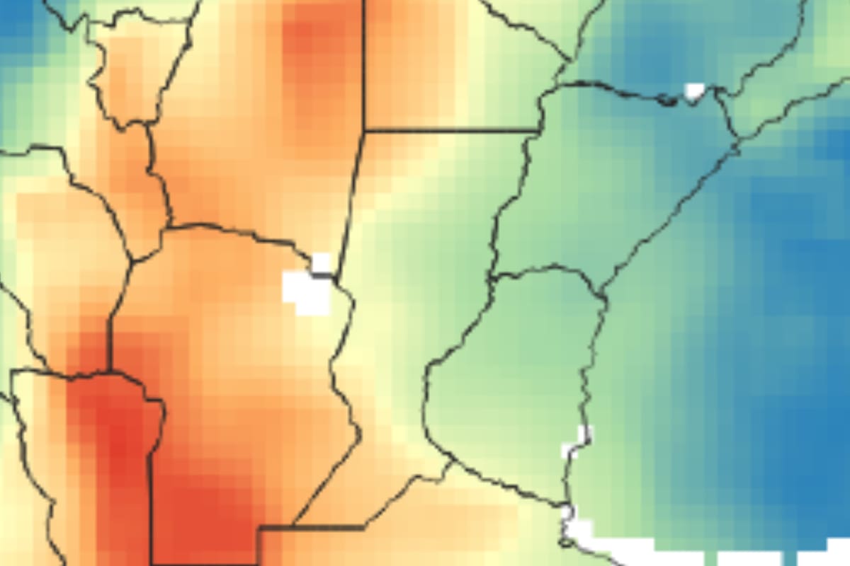 Condiciones de agua en el suelo (misión satelital GRACE / NASA)
