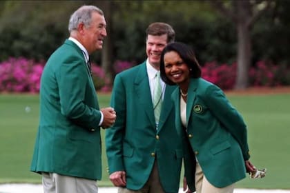 Condoleeza Rice, la ex funcionaria de George Bush (h.) que se siente muy augusto como socia del Augusta National