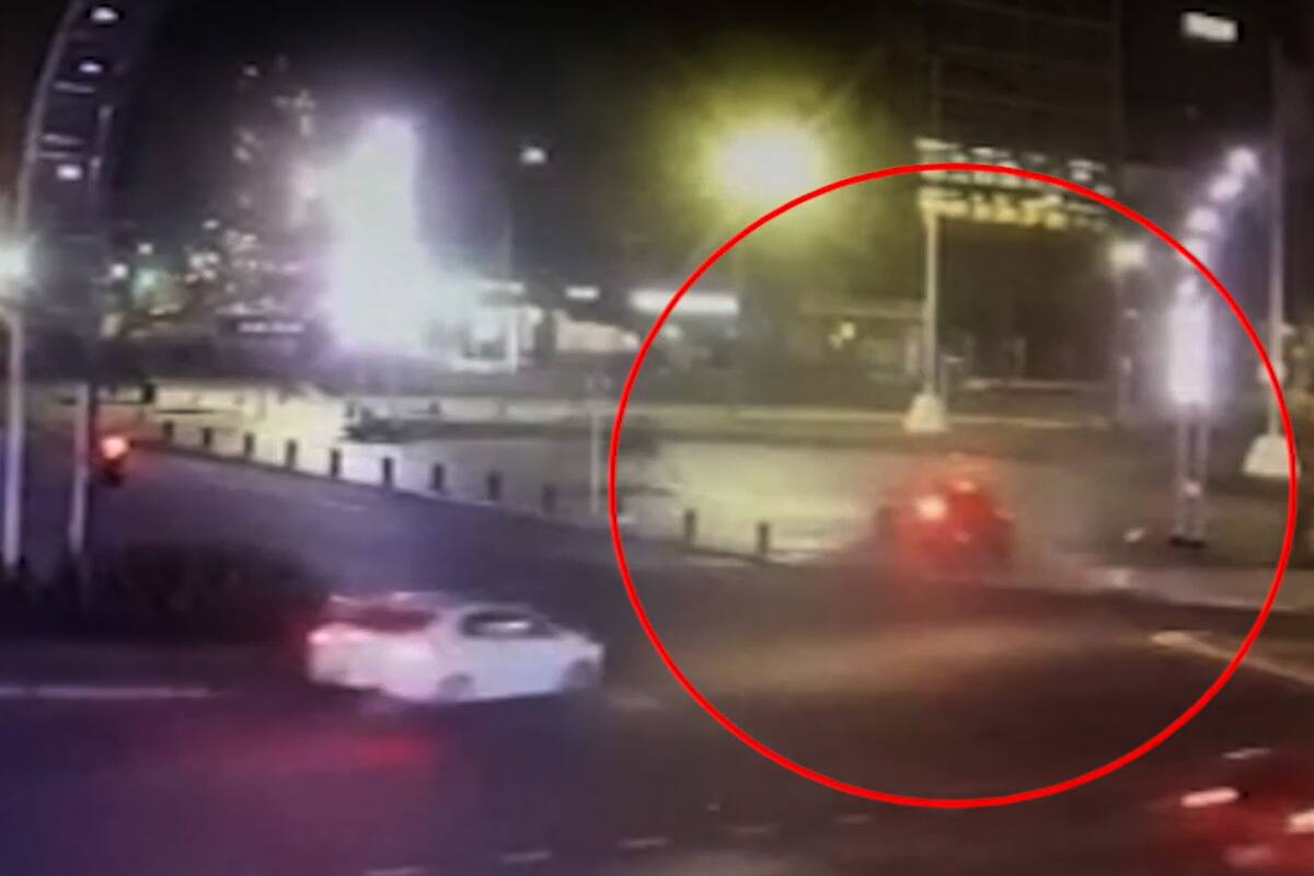 Conducía borracho por la 9 de Julio y chocó