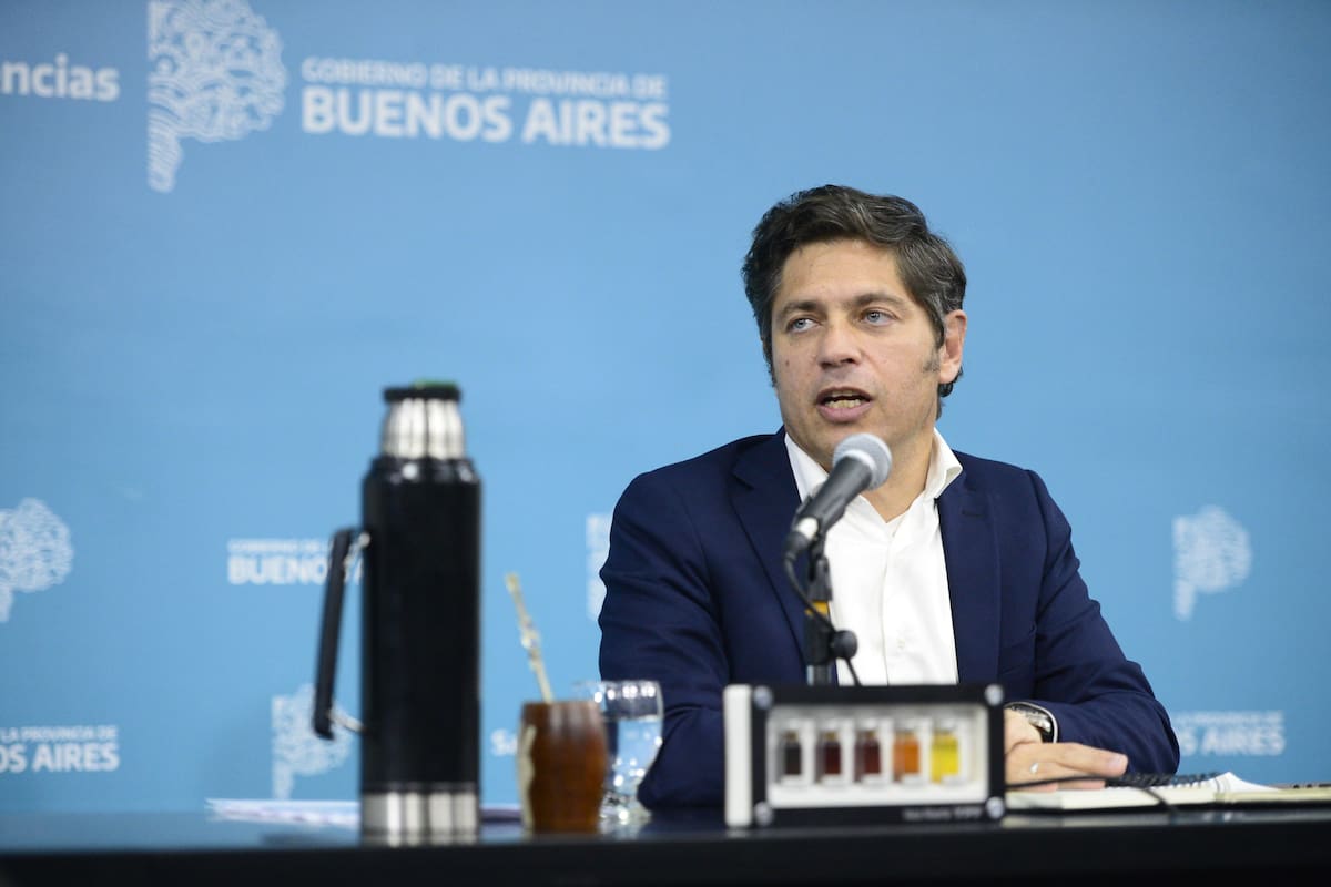 Conferencia de Axel Kicillof en la gobernación de La Plata