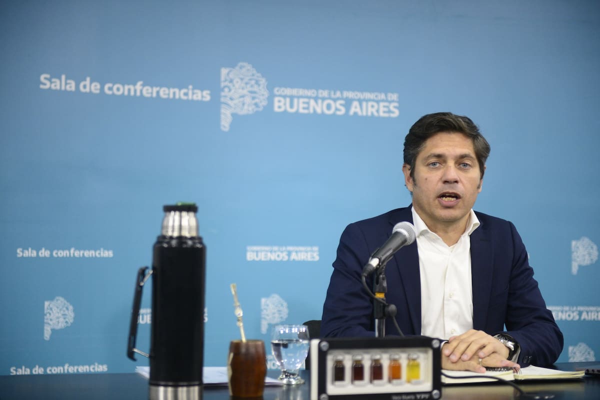 Conferencia de Axel Kicillof en la gobernación de La Plata